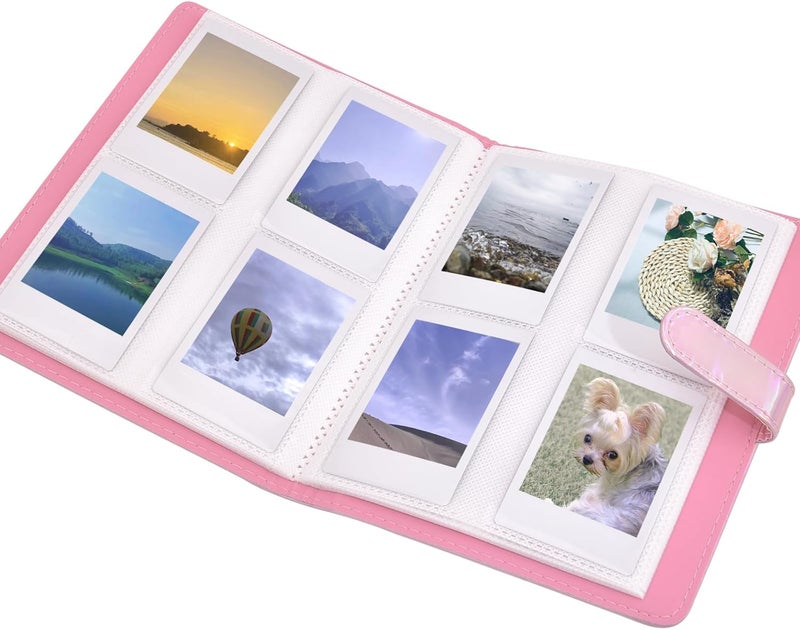 Sunmns Accessories Bundle Kit Compatible with Fujifilm Instax Mini 12 11 9 8 90 70 Instant Camera, Include Album, Film Stickers, Photo Frames, Hanging Frame, Strap (Bright Pink) - Image 2